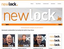 Tablet Screenshot of newlock.ie